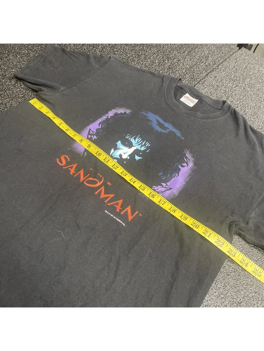 Vintage 1991 The Sandman Shirt Promo DC Comics Neil Gaiman Size XL Heavyweight